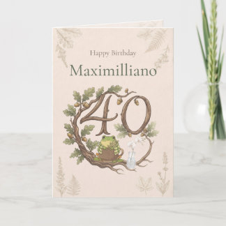 Personalisiertes Treffen Zochi 40. Geburtstag Karte