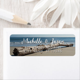 Personalisiertes Treibholz-Ozean-Sommer-Strandwell