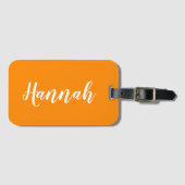 Personalisiertes Trend-Skript Individueller Name C Gepäckanhänger (Vorderseite (Horizontal))