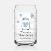 Personalisiertes trendiges Baby Duschbad Party kan Dosenglas (Rückseite)