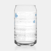 Personalisiertes trendiges Baby Duschbad Party kan Dosenglas (Links)