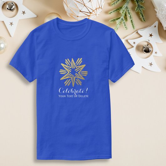 Personalisiertes Trendy Gold Festival T-Shirt