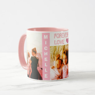 Personalisiertes trendy modernes Foto und Text Tasse