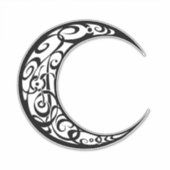 Personalisiertes Tribal Moon Symbol Aufkleber (Vorderseite)