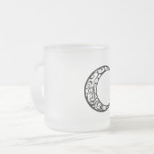 Personalisiertes Tribal Moon Symbol Mattglastasse (Vorderseite Links)