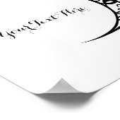 Personalisiertes Tribal Moon Symbol Poster (Ecke)