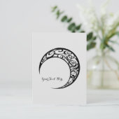 Personalisiertes Tribal Moon Symbol Postkarte (Stehend Vorderseite)