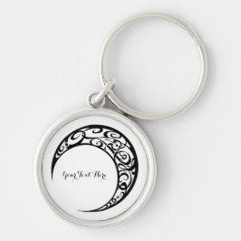 Personalisiertes Tribal Moon Symbol Schlüsselanhänger