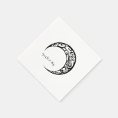 Personalisiertes Tribal Moon Symbol Serviette (Ecke)