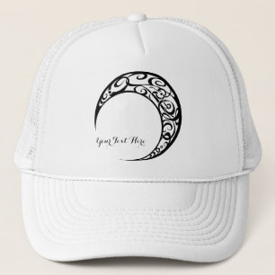 Personalisiertes Tribal Moon Symbol Truckerkappe