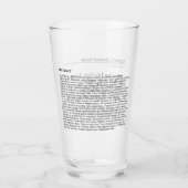 Personalisiertes Trinkglas Glas (Rückseite)