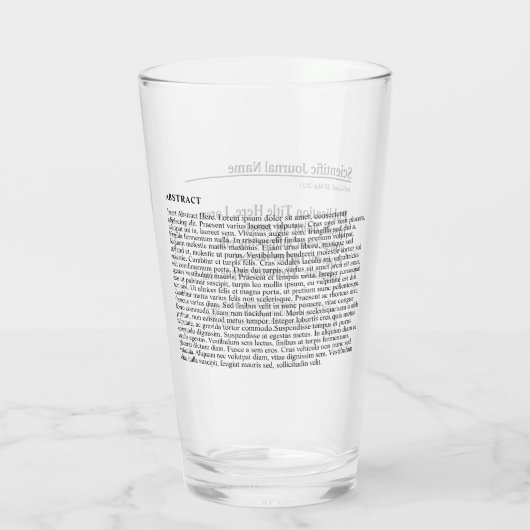 Personalisiertes Trinkglas Glas (Rückseite)