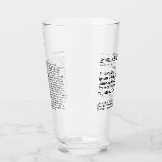 Personalisiertes Trinkglas Glas (Rechts)