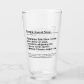 Personalisiertes Trinkglas Glas (Vorderseite)