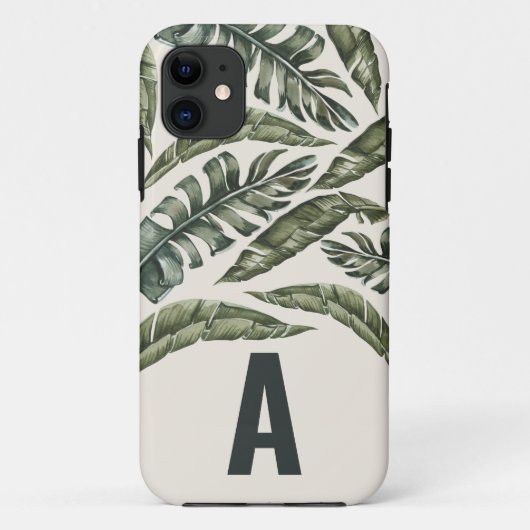 Personalisiertes Tropenblatt Case-Mate iPhone Hülle (Rückseite)