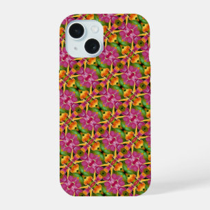 Personalisiertes Tropenparadies Boho Monogram iPhone 15 Hülle