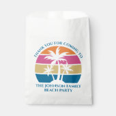 Personalisiertes Tropical Palm Tree Sunset Beach P Geschenktütchen (Vorderseite)