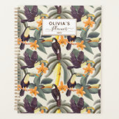 Personalisiertes Tropical Toucan Pattern 2022 Planer (Vorderseite)