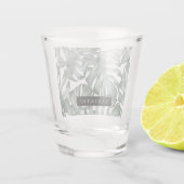 Personalisiertes tropisches Monsterlein Schnapsglas (Rückseite)