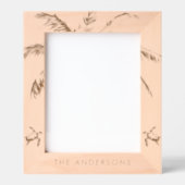 Personalisiertes tropisches Palmenmeer Schildkröte Geätzte Rahmen (Vorderseite)