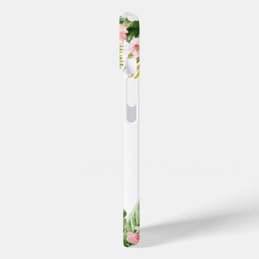 Personalisiertes tropisches Rosa Flamingo Case-Mate iPhone Hülle (Rückseite / Links)