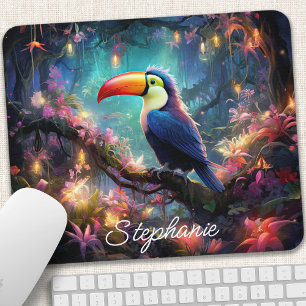 Personalisiertes Tukane-Paradies Mousepad