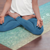 Personalisiertes türkis-blaues Wasser Yogamatte