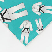 Personalisiertes türkisfarbenes Karomuster Fleecedecke (Ecke)