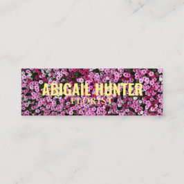 Personalisiertes Twitter "Blühende Blume" Mini Visitenkarte