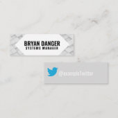 Personalisiertes Twitter "Box World" Mini Visitenkarte (Vorne/Hinten)