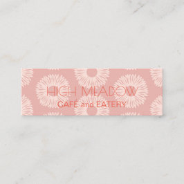 Personalisiertes Twitter "Peach Blooms" Mini Visitenkarte