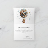 Personalisiertes Typ Foto Baby geklappt Dankeschön Dankeskarte (Innenseite)