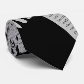 Personalisiertes typografisches Design für Vater Krawatte (Gerollt)