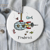 Personalisiertes U-Boot unter dem Wasserknopf-Abze Button (Beispiel)