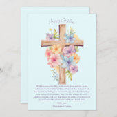 Personalisiertes Uferkreuz Feiertagskarte (Vorne/Hinten)