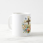 Personalisiertes Uferkreuz Kaffeetasse (Vorderseite Links)