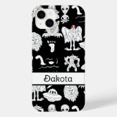 Personalisiertes UFO, Alien, Bigfoot Cryptid Case-Mate iPhone Hülle (Rückseite)