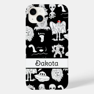 Personalisiertes UFO, Alien, Bigfoot Cryptid Case-Mate iPhone 14 Plus Hülle