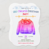 Personalisiertes Ugly Sweater Party Einladung (Vorne/Hinten)