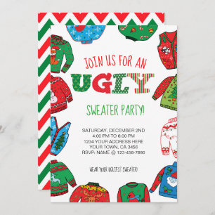 Personalisiertes Ugly Sweater Party Einladung