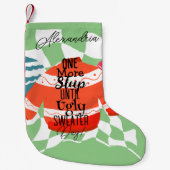 Personalisiertes Ugly Sweater Weihnachten Kleiner Weihnachtsstrumpf (Vorderseite)