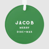 Personalisiertes Ultimate Frisbee Ornament (Rückseite)