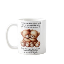 Personalisiertes Umarmen in einer Tasse