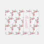 Personalisiertes umfassendes Baby Namensmädchen Fleecedecke (Vorderseite (Horizontal))