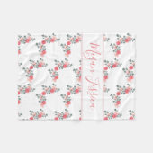 Personalisiertes umfassendes Baby Namensmädchen Fleecedecke (Vorderseite (Horizontal))