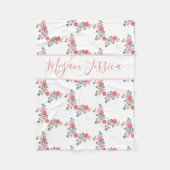 Personalisiertes umfassendes Baby Namensmädchen Fleecedecke (Vorderseite)