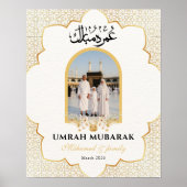 Personalisiertes Umrah Mubarak-Fotoplakat Custom I Poster (Vorne)