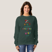 Personalisiertes Unartig oder Nett Hässliches Weih Sweatshirt (Vorne ganz)