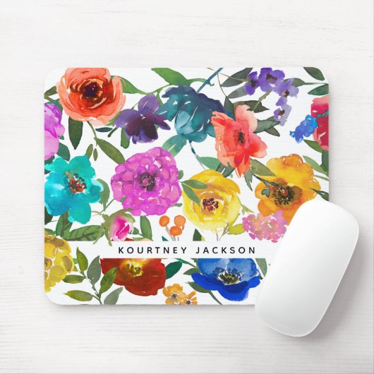 Personalisiertes und feines Watercolor Mousepad (Mit Mouse)
