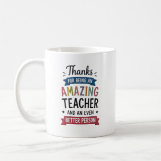 Personalisiertes unglaubliches Lehrer-Dankeschön-D Kaffeetasse